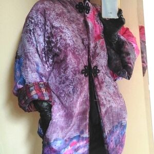 Silk Wearable Art Cocoon Jacket